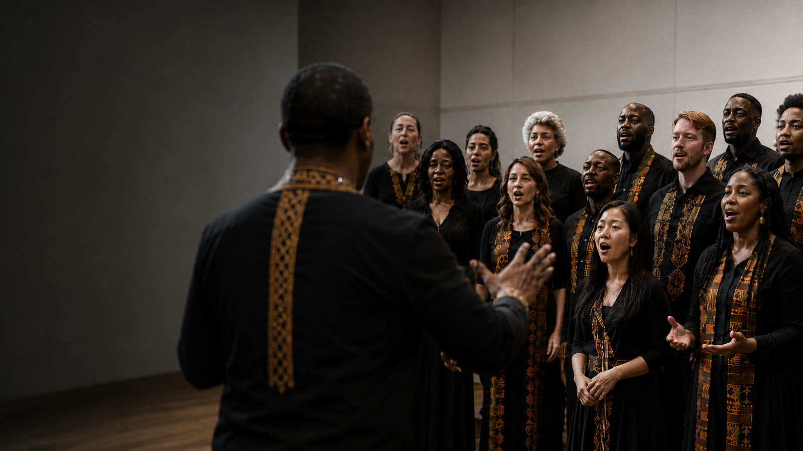 NACAPA Choir singers and conductor in Los Angeles